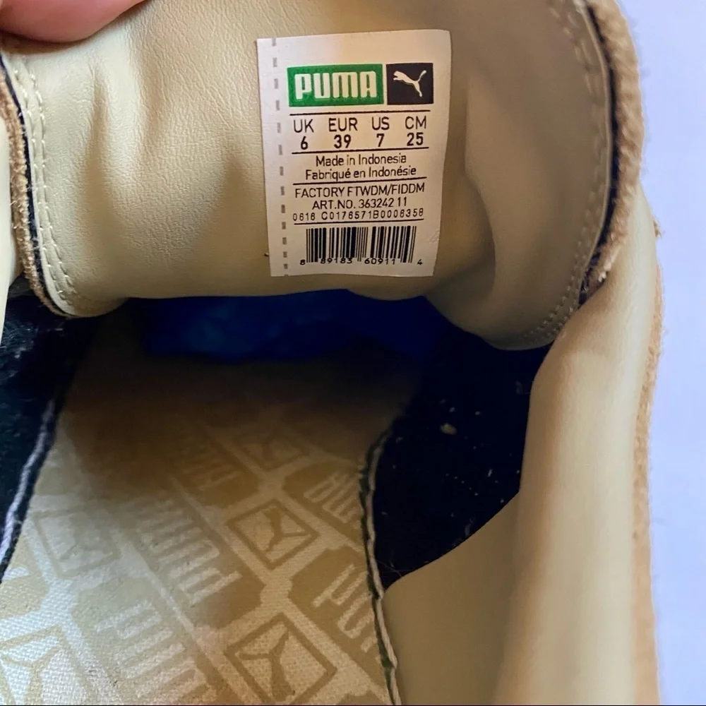 Puma Tan Suede Classic Sneakers Mens Size 7 Lifestyle Retro
